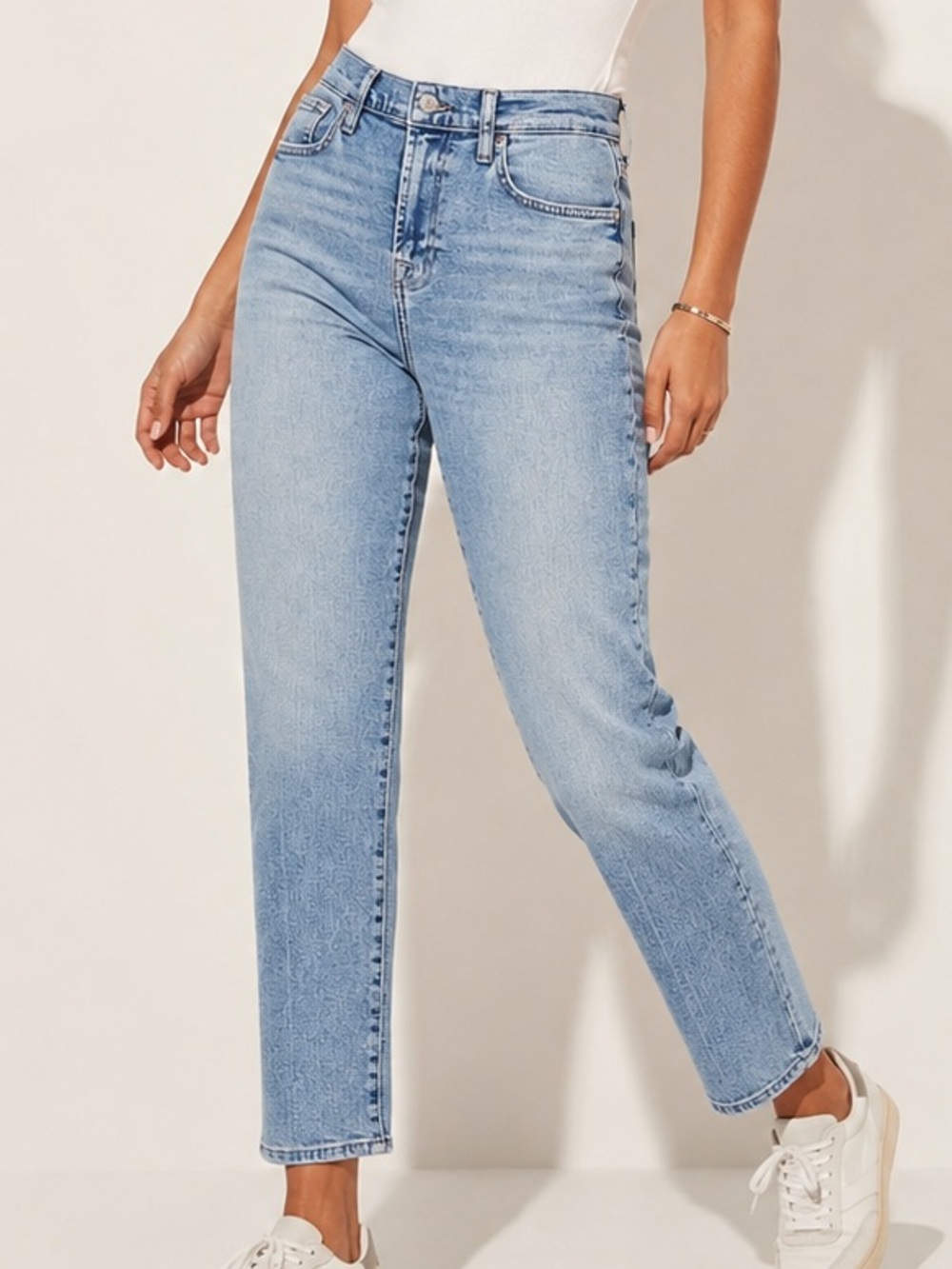 7 For All Mankind | Josefina Luxe Vintage High Waist Straight Leg Light Wash 27